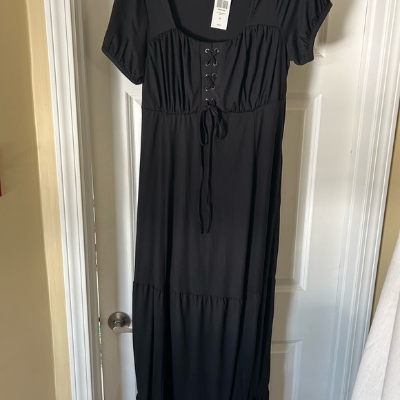 Hot Topic Black Corset-Style Dress - Picture 2 of 3